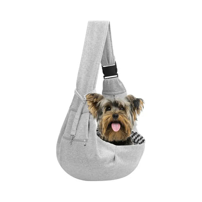 Small & Medium Pet Dog Carrier Sling Cat Bag- Reversible Puppy Carrier Purse with Storage Pocket, Hand-Free Dog Sling Carrier for Carry Small Dogs and Cats, Travel Safety Harness, Dog and Cat Harness Latest for Daily Pet Travel
