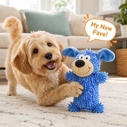 Interactive Blue Dog Toy for Dental Care and Boredom Relief - Ideal Christmas Gift for Dogs