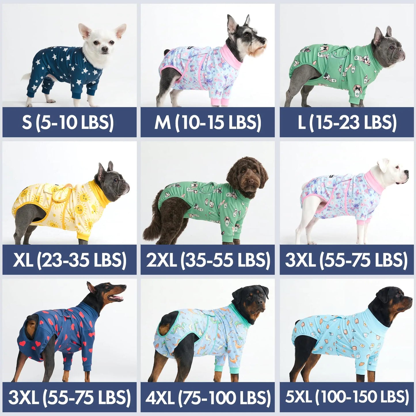 Spark Paws Dog Surgery Recovery Suit – Dog Recovery Suit after Surgery, Anti-Lick Dog Onesie, Abdominal Wound Protector, Soft Cone Alternative for Spay Neuter Male Female Pet Recovery - Donuts - S
