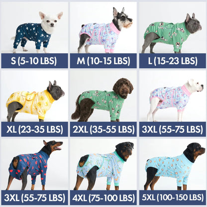 Spark Paws Dog Surgery Recovery Suit – Dog Recovery Suit after Surgery, Anti-Lick Dog Onesie, Abdominal Wound Protector, Soft Cone Alternative for Spay Neuter Male Female Pet Recovery - Donuts - S