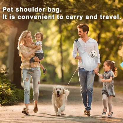 Small & Medium Pet Dog Carrier Sling Cat Bag- Reversible Puppy Carrier Purse with Storage Pocket, Hand-Free Dog Sling Carrier for Carry Small Dogs and Cats, Travel Safety Harness, Dog and Cat Harness Latest for Daily Pet Travel