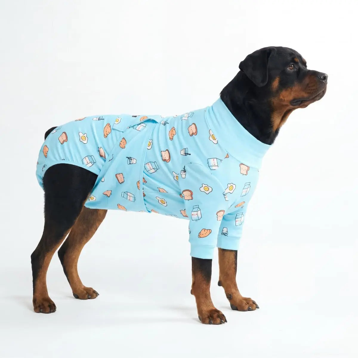 Spark Paws Dog Surgery Recovery Suit – Dog Recovery Suit after Surgery, Anti-Lick Dog Onesie, Abdominal Wound Protector, Soft Cone Alternative for Spay Neuter Male Female Pet Recovery - Donuts - S