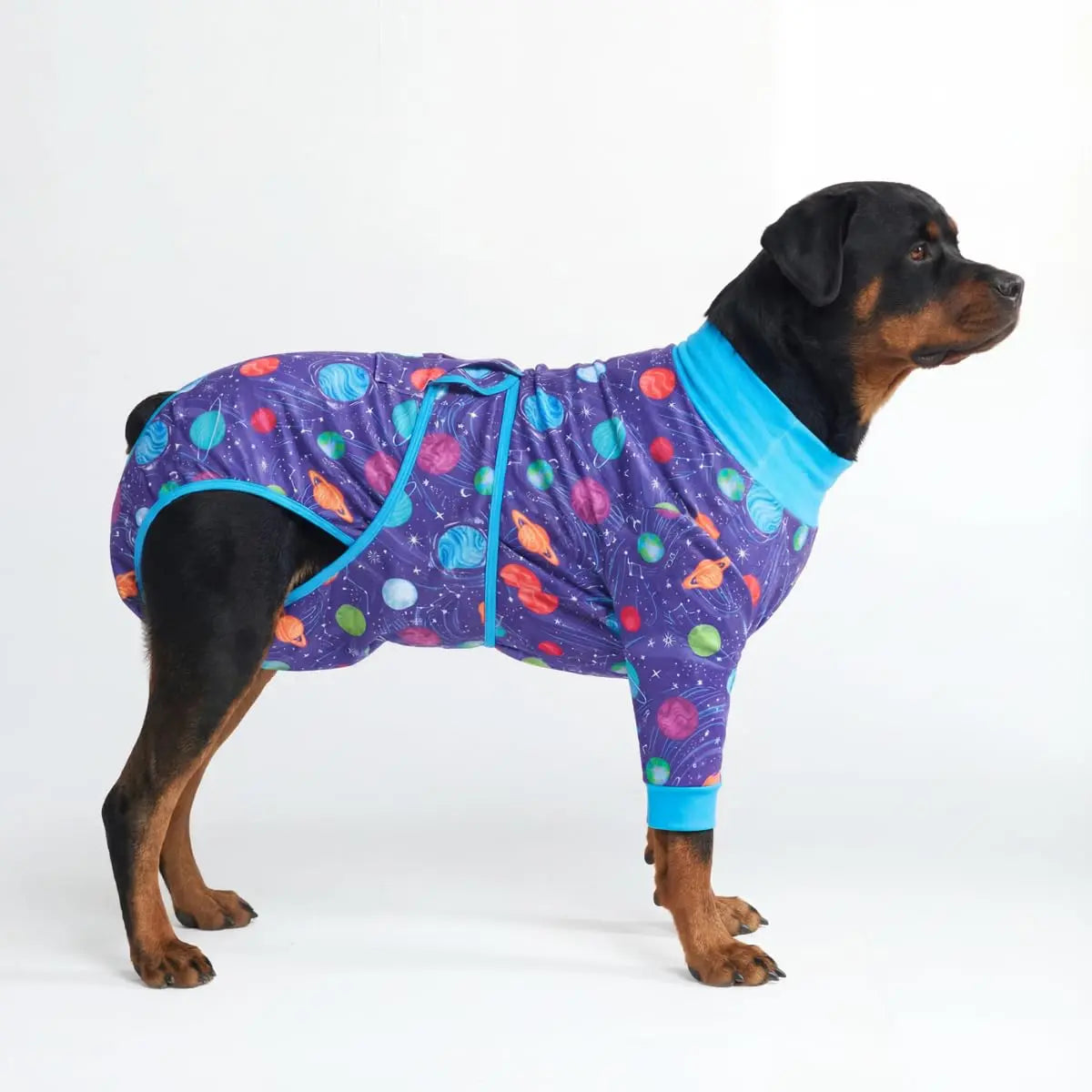 Spark Paws Dog Surgery Recovery Suit – Dog Recovery Suit after Surgery, Anti-Lick Dog Onesie, Abdominal Wound Protector, Soft Cone Alternative for Spay Neuter Male Female Pet Recovery - Donuts - S